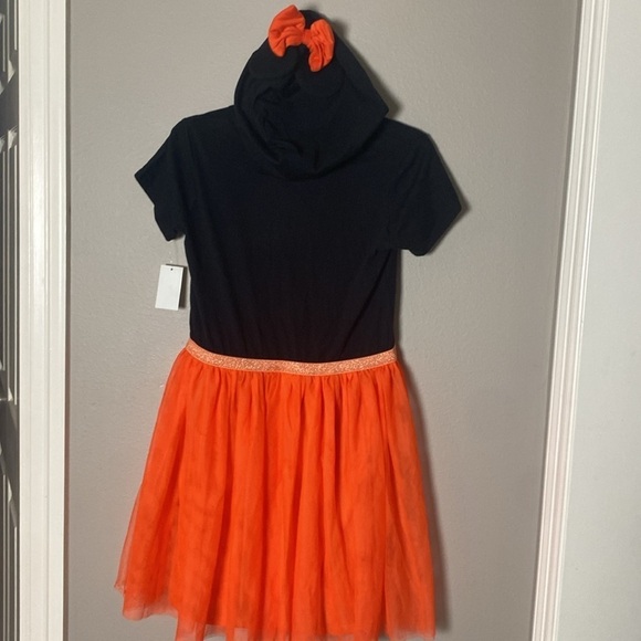 Disney Minnie Mouse Black & Orange Halloween Dress size - Picture 6 of 9